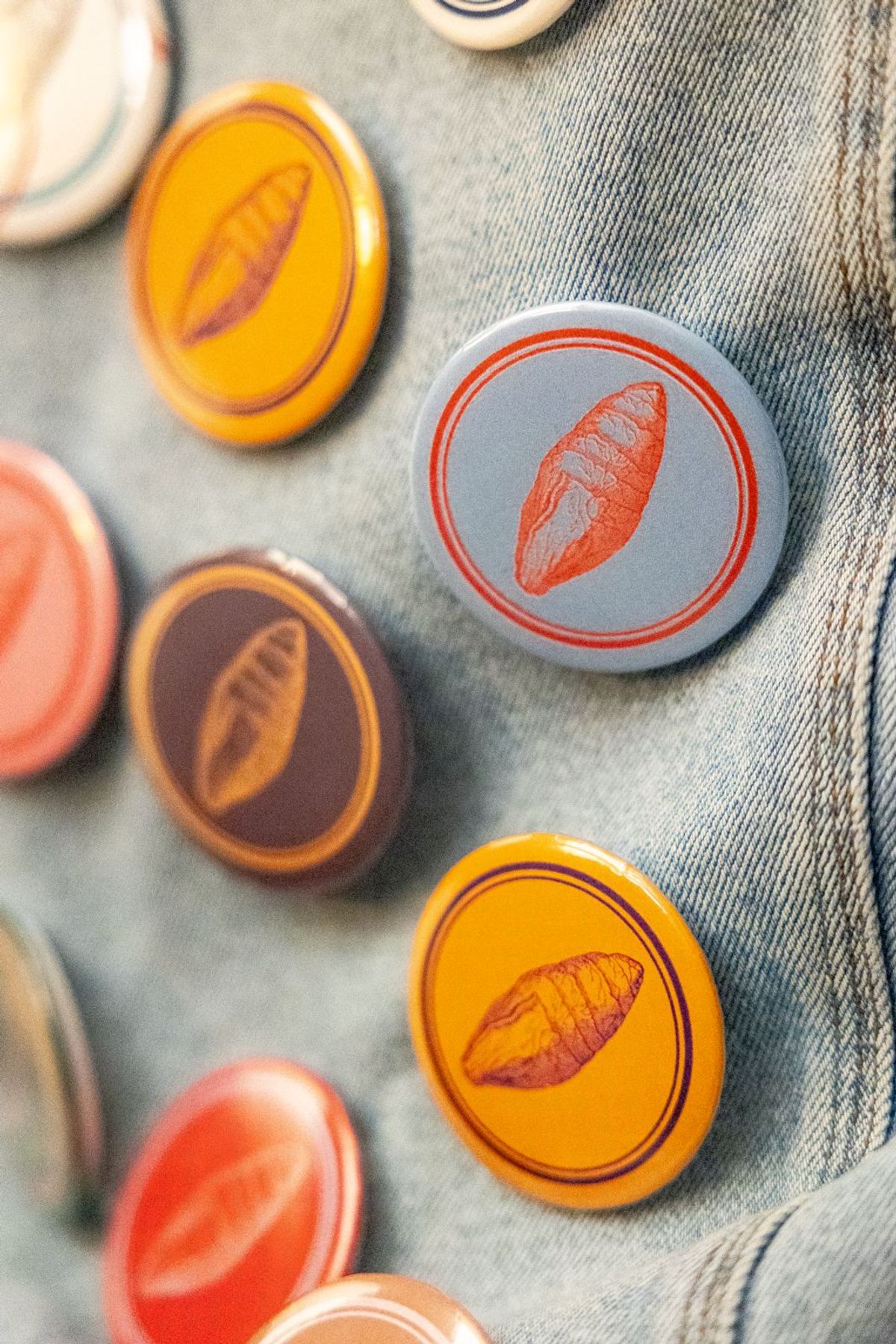 Variedad de pins de colores