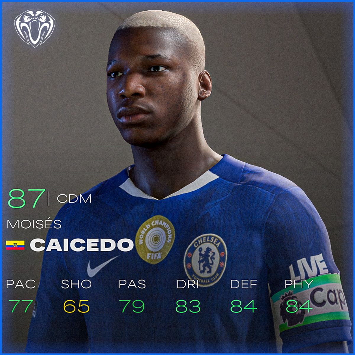 Mois&eacute;s Caicedo Blonde Face For FC25