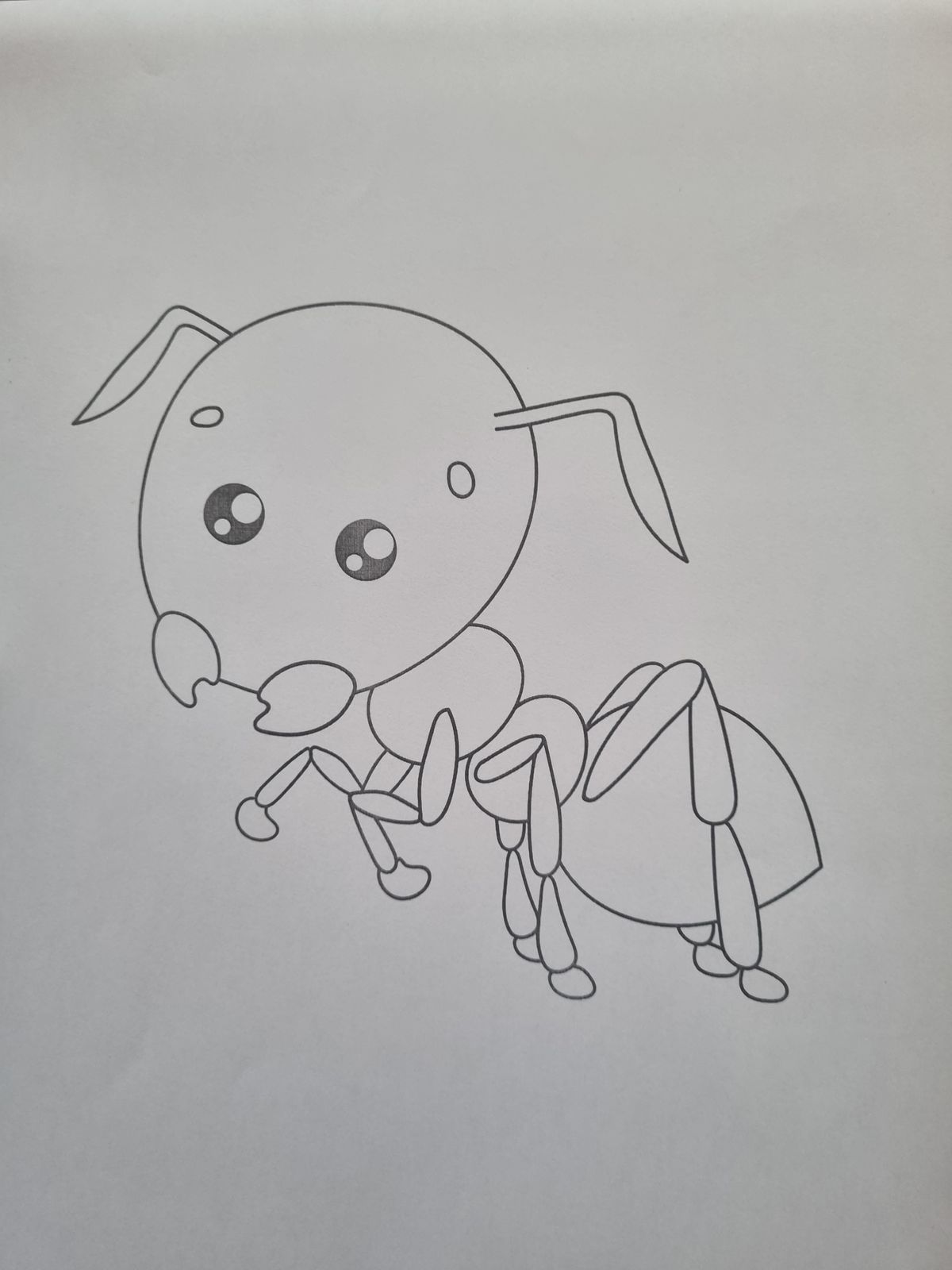 Free Ant Coloring Page