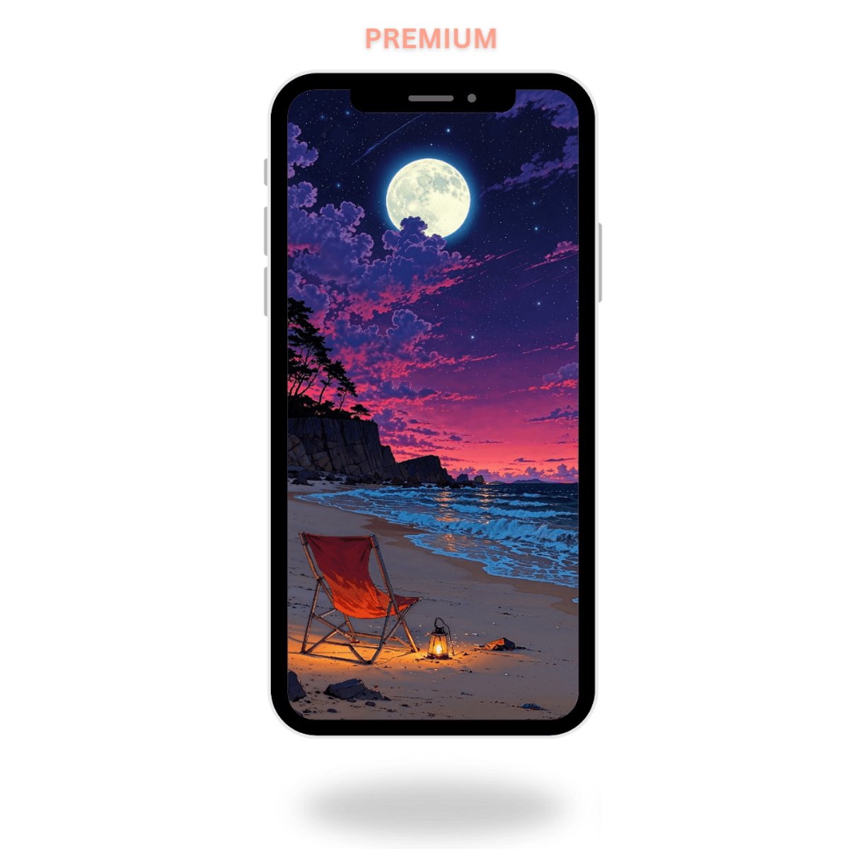 Moonlight Beach 🌙✨ 4K Live Wallpaperart