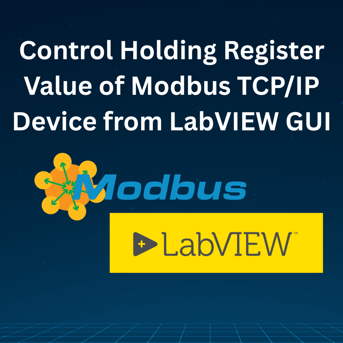 Control Holding Register Value of Modbus TCP/IP Device from LabVIEW GUI