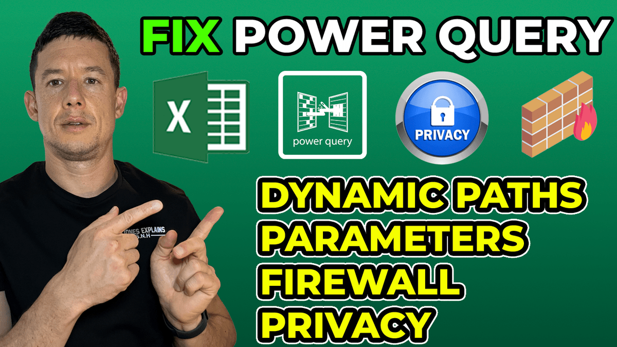 Excel Power Query Dynamic Parameters | Bypass Firewall & Privacy Prompts with VBA