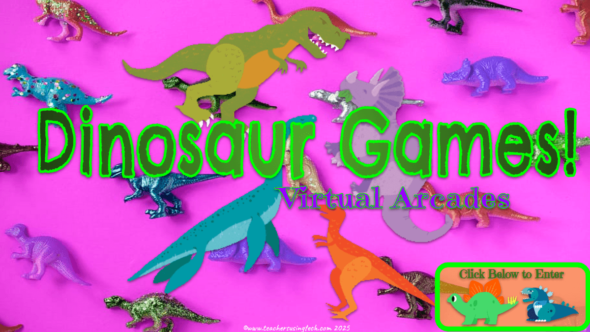 ✨🦕🦖Dino-Bundle! - 🦕2 Virtual Arcades + 🦖5 STEM Challenges + ✨Bonus: Virtual Field Trips
