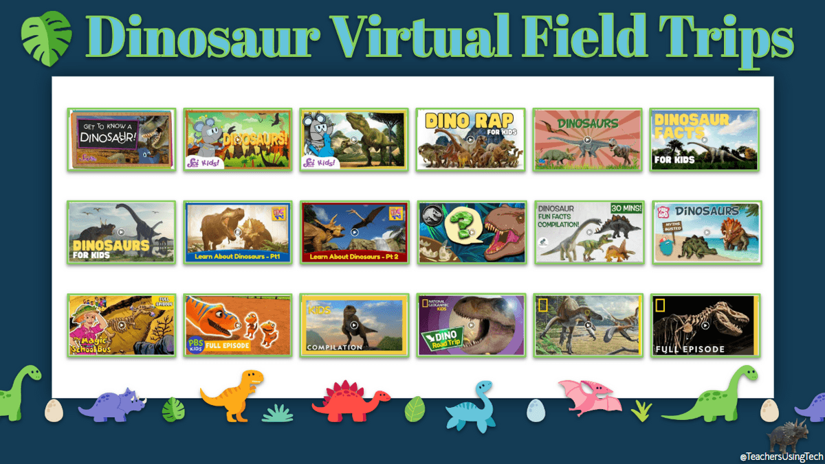 ✨🦕🦖Dino-Bundle! - 🦕2 Virtual Arcades + 🦖5 STEM Challenges + ✨Bonus: Virtual Field Trips