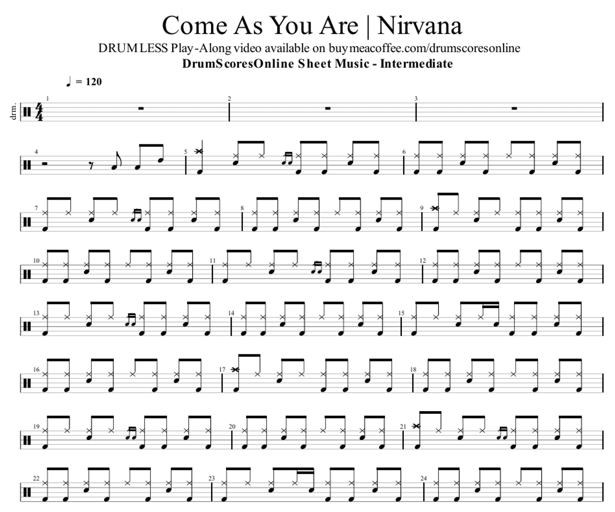 Come As You Are - Nirvana | Sheet Music PDF and GP Files