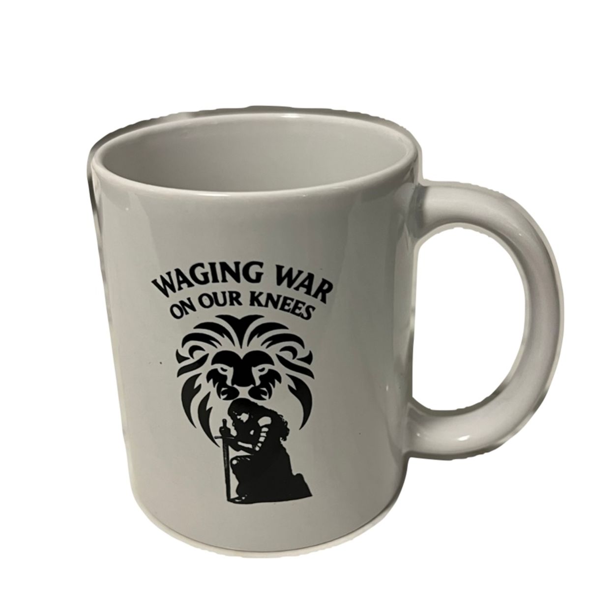Waging War Coffee Mug – Sip with Strength (Including Shipping)