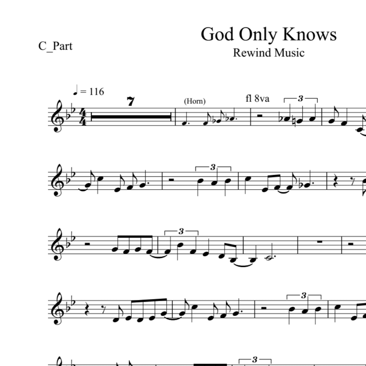 BT0385 God Only Knows Lower Key Backing Track and Sheet Music
