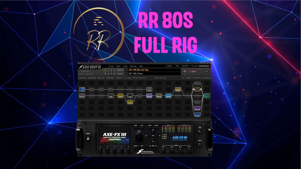 Fractal Audio AXE FX III - RR 80s Full Rig Preset - Buymeacoffee
