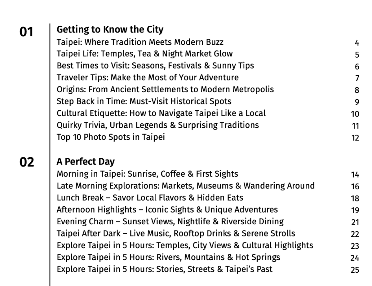 A Perfect Day in Taipei (e-book)