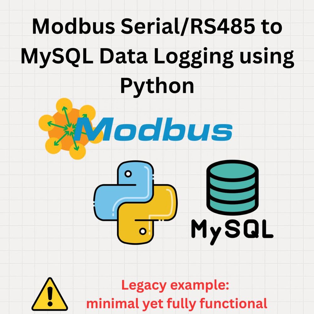 Modbus Serial/RTU/RS485 Device to MySQL Data Logger with Python image 1