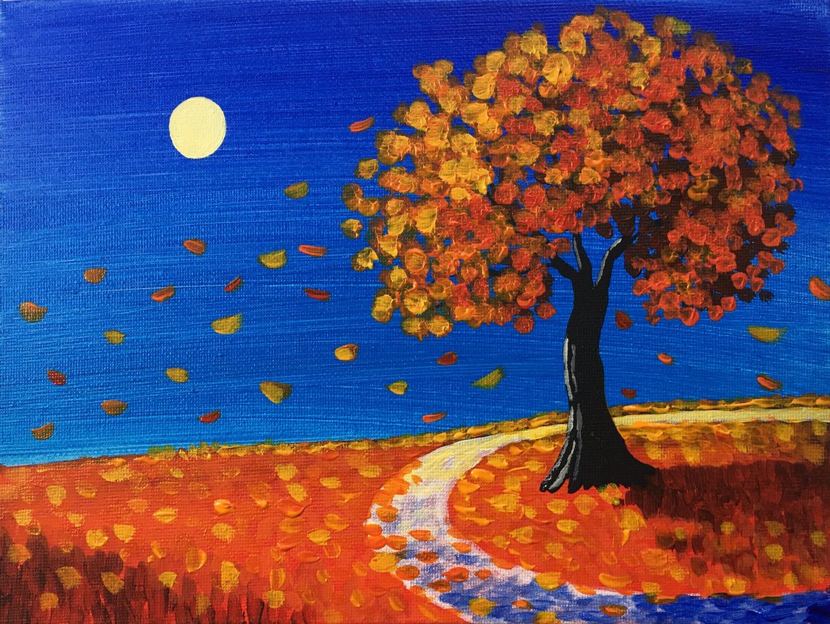 Autumn Breeze - Original Acrylic Painting
