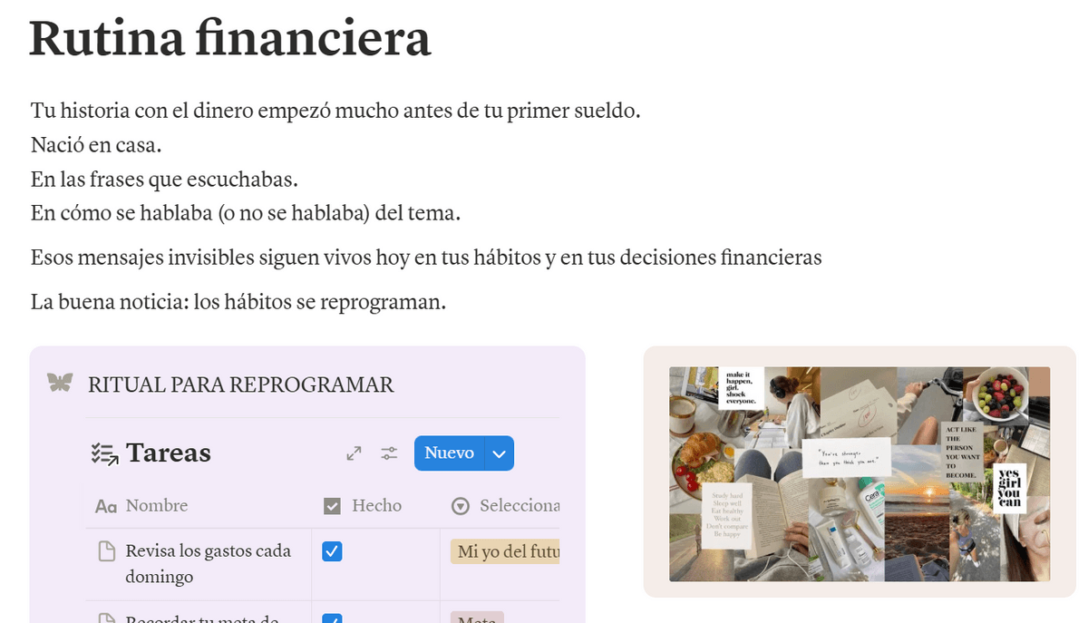 Rutina financiera. PR&Oacute;XIMAMENTE
