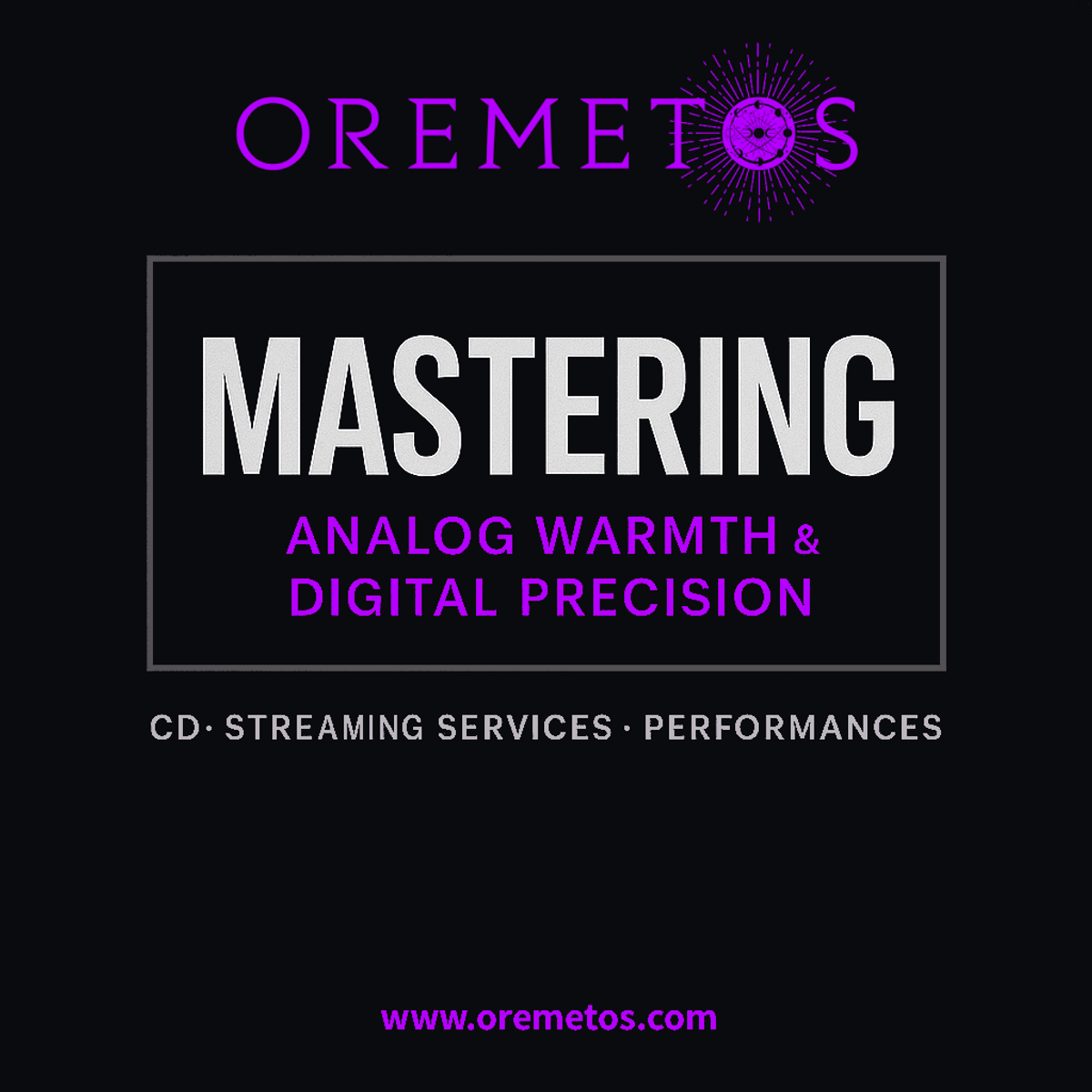 Professional Mastering Service: Analog Warmth & Digital Precision