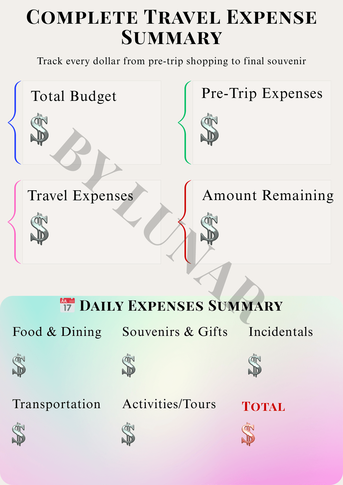 The Ultimate Family Travel Planner.(Printable PDF only)