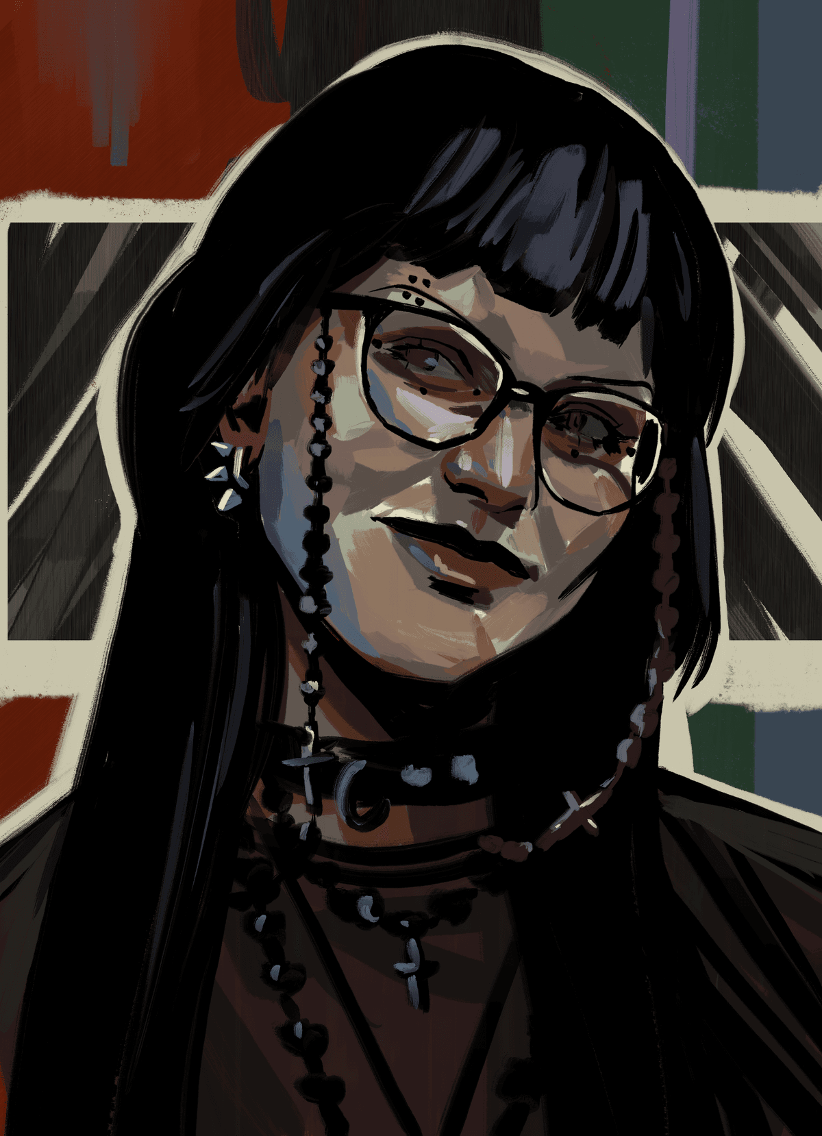 Expressive Portrait (Disco-inspired)