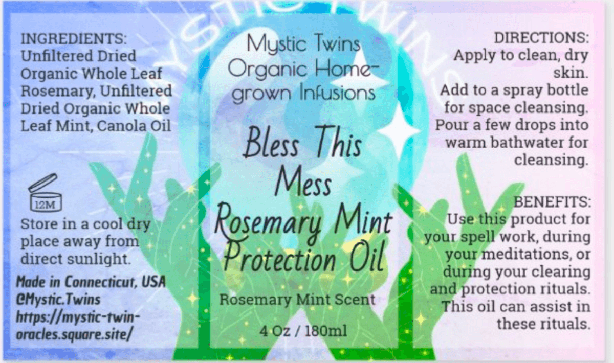 Bless This Mess: Rosemary Mint Protection Oil