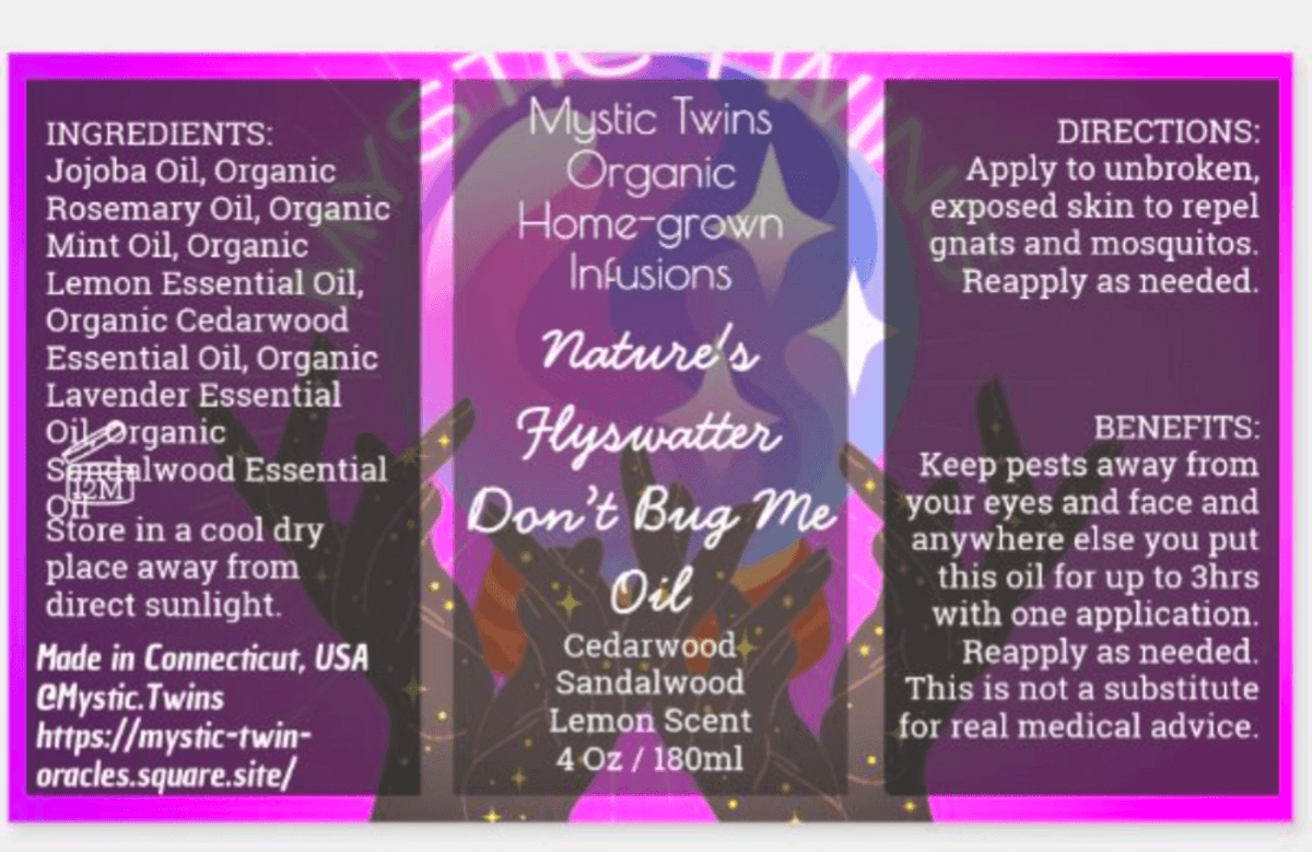 Nature's Flyswatter: Don't Bug Me Oil