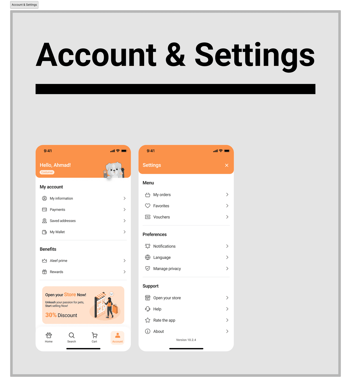 Aleef - Pet Store App UI Kit - Figma File