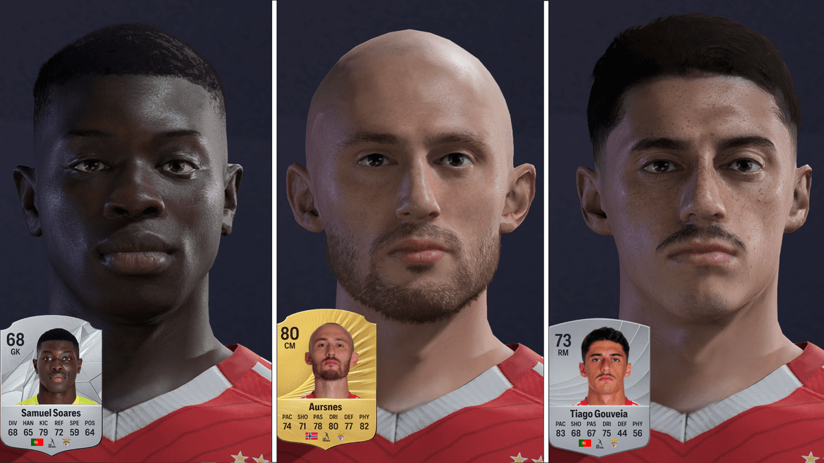 [NEW] SC Benfica (2025) Face Pack - [FC 25][MESHES & TEXTURES]