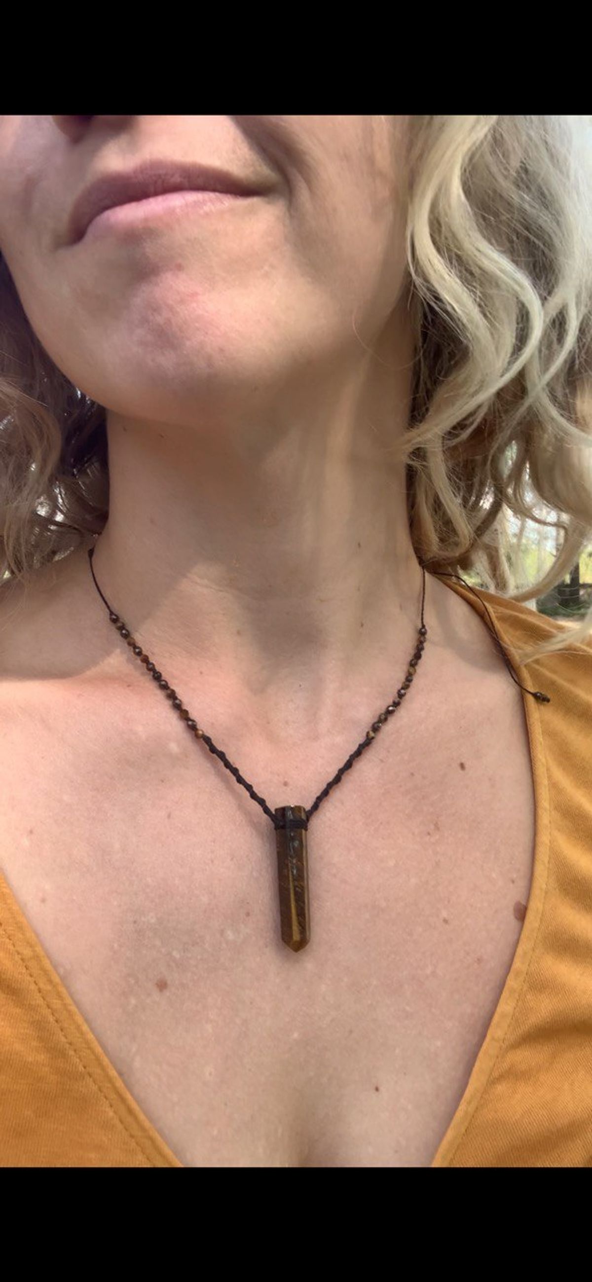 Soulmade Unique Macramé Tiger Eye Necklace