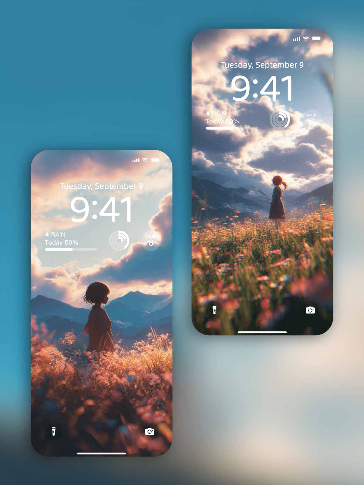 Glowing Meadow Girl &ndash; Pack de Wallpapers y Videos