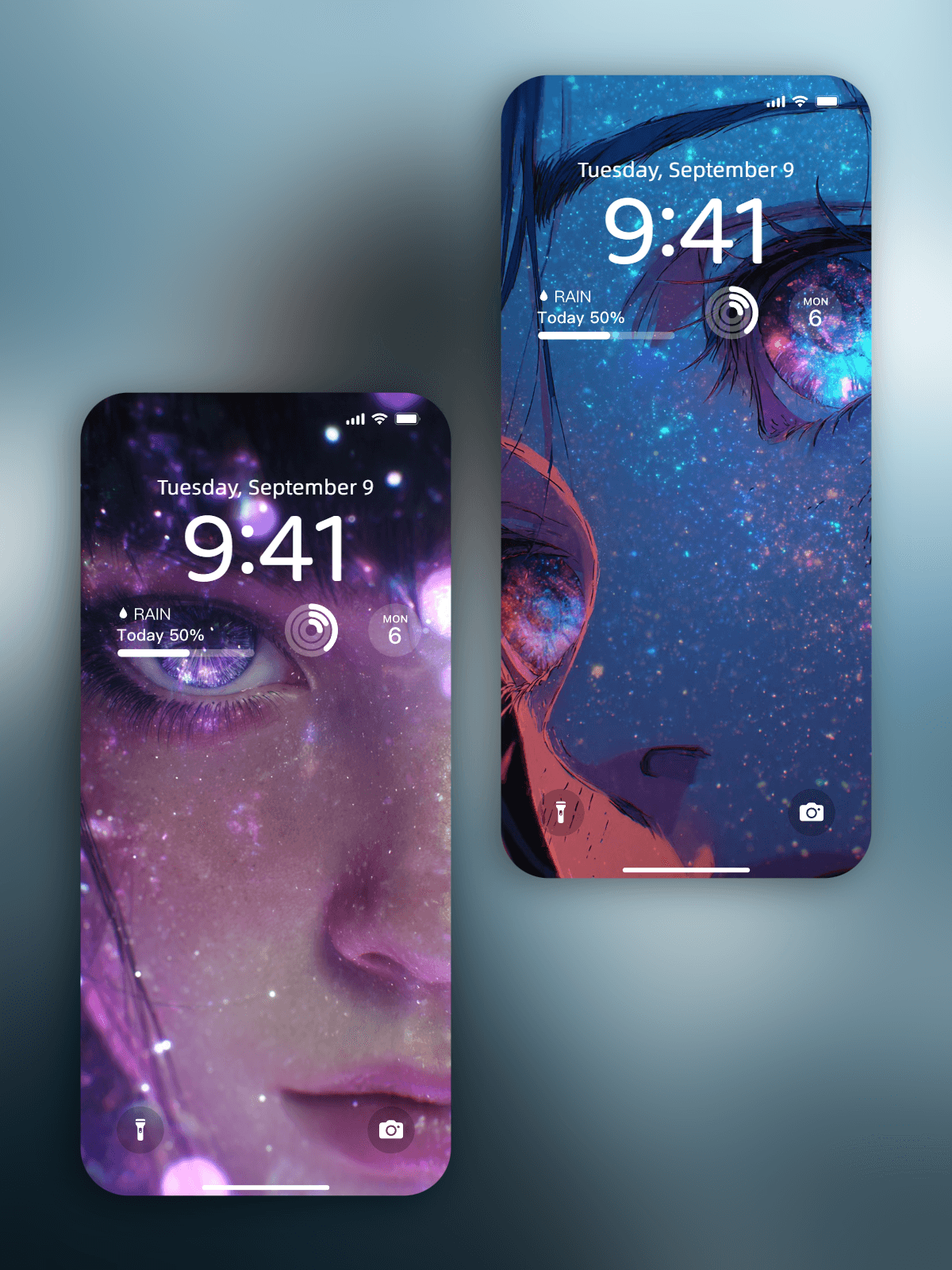 Galaxy Eyes Girl &ndash; Pack de Wallpapers y Videos