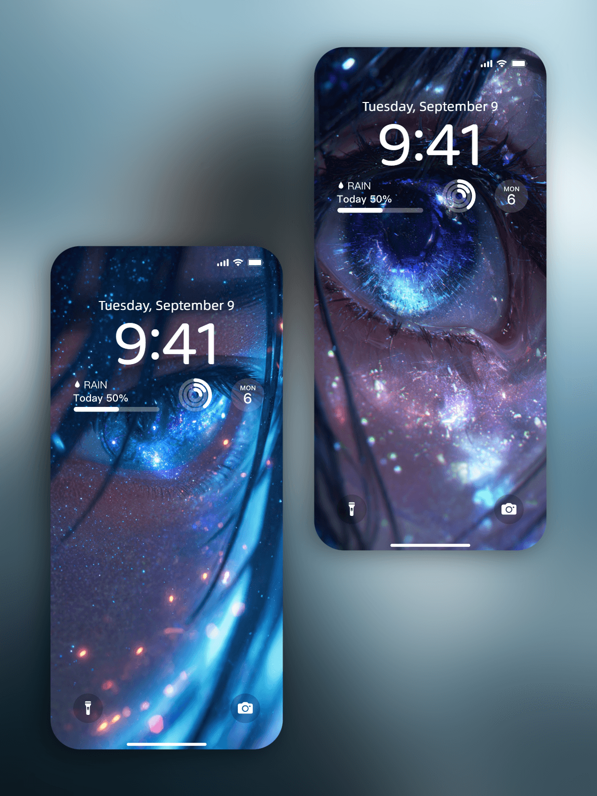 Galaxy Eyes Girl &ndash; Pack de Wallpapers y Videos