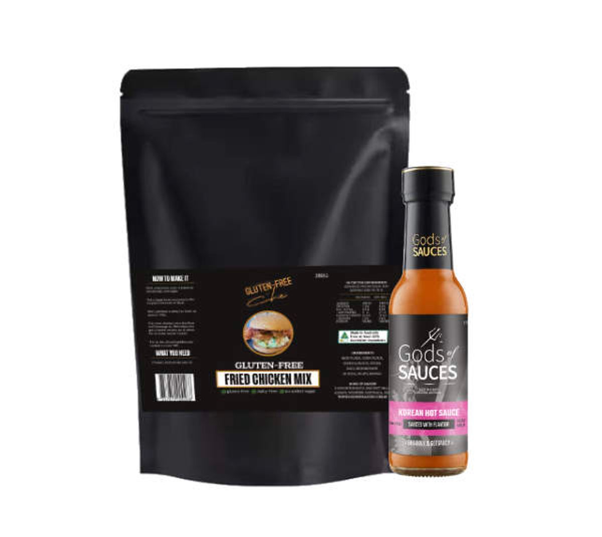 Gluten-Free Fried Chicken Mix & Korean Hot Sauce Pack