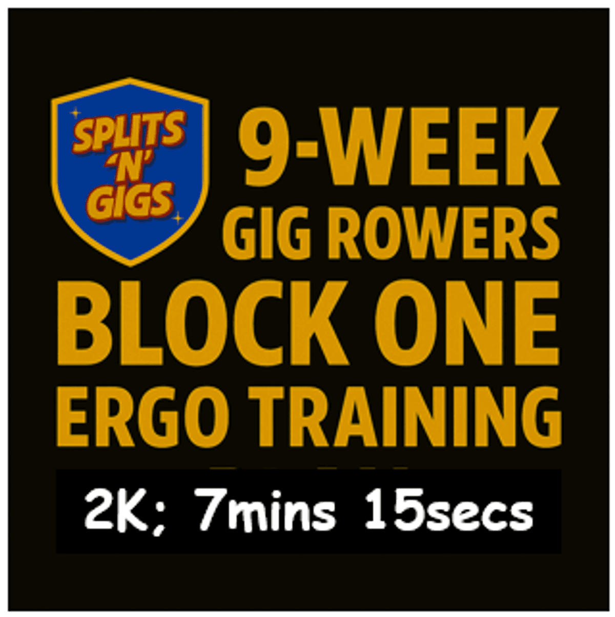 7min 15s 2K - Ergo Plan Block 1