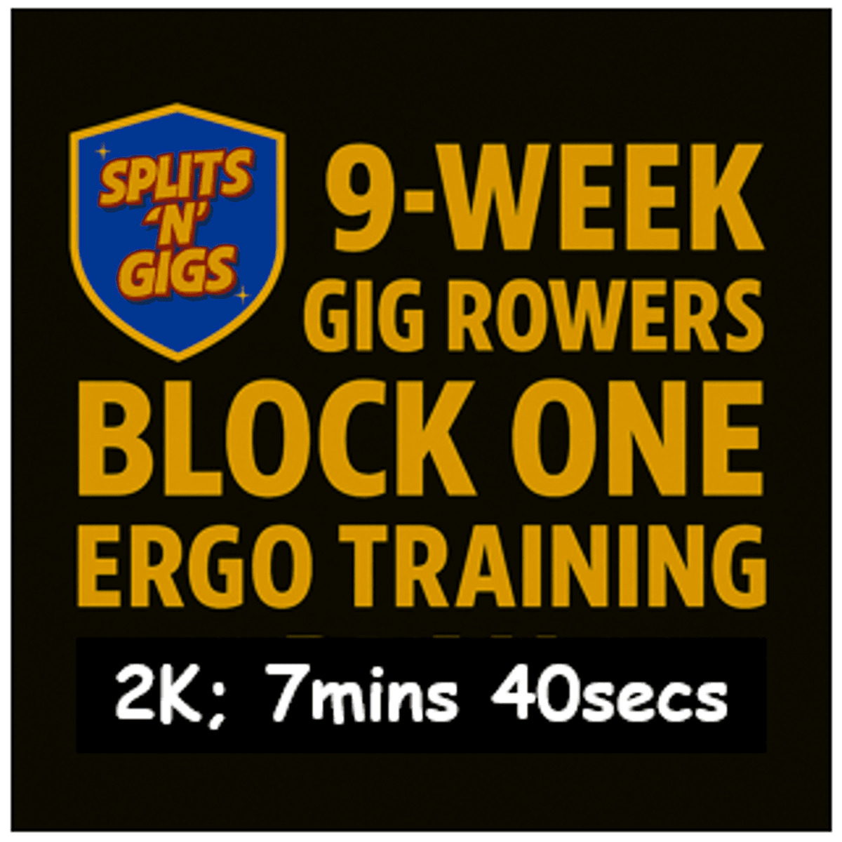 7min 40s 2K - Ergo Plan Block 1