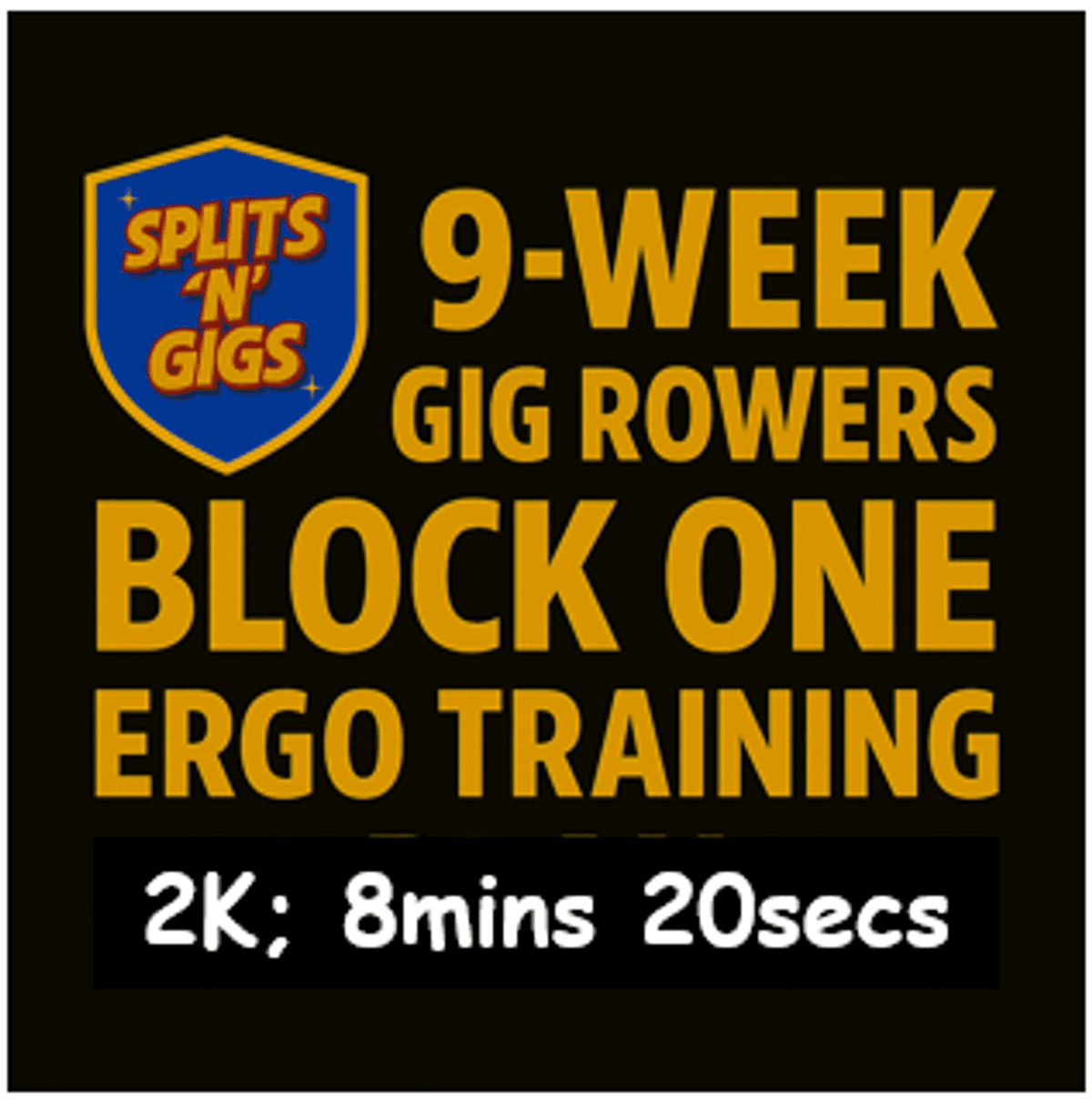 8min 20s 2K - Ergo Plan Block 1