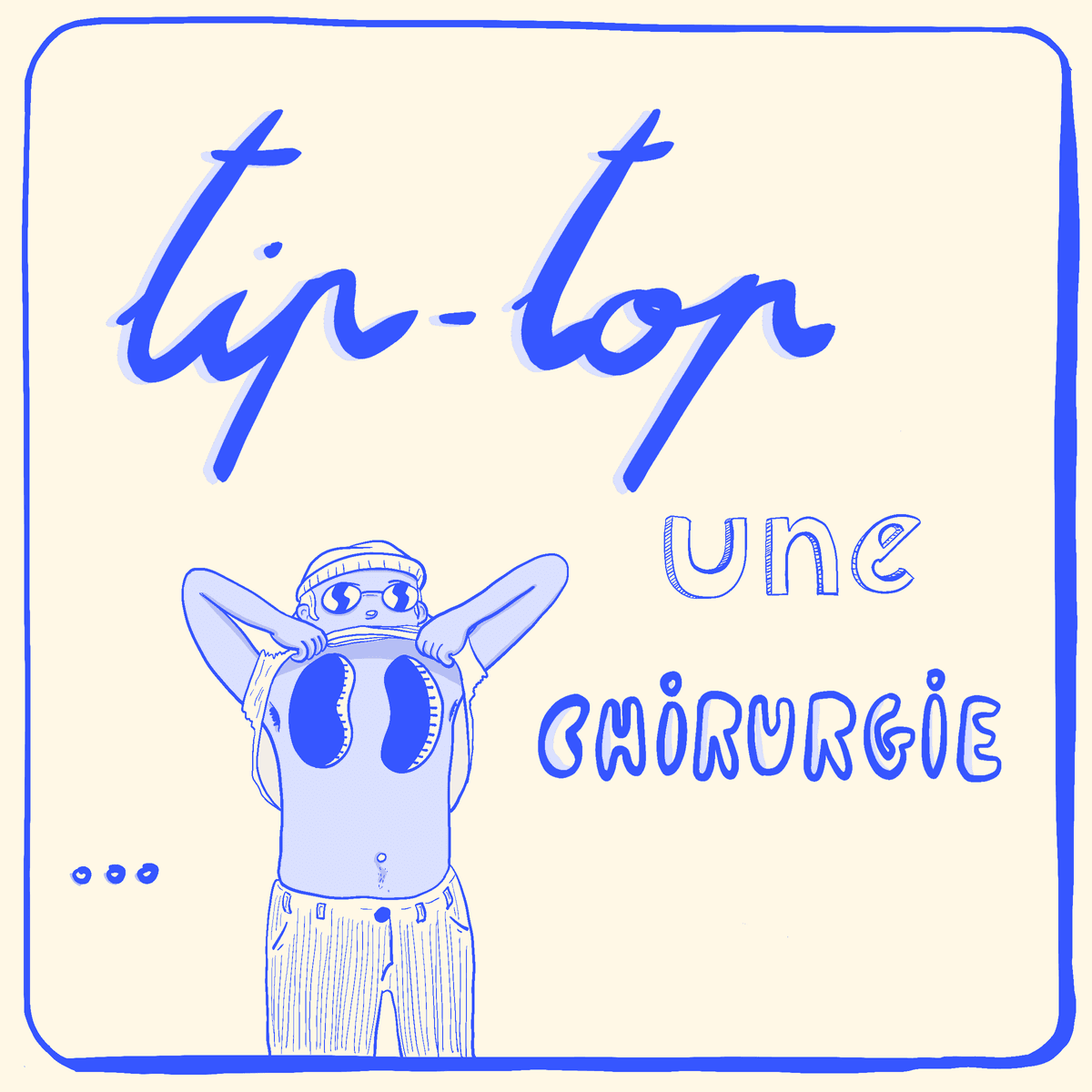 Drawing - Tip Top Blue