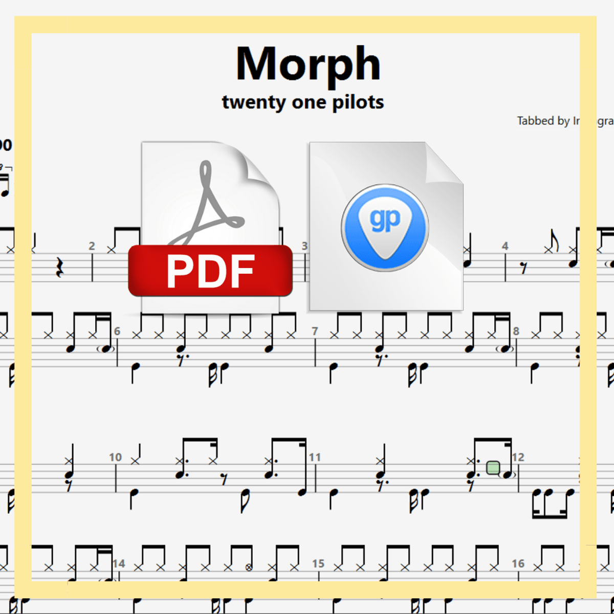 🎶DRUM SHEETS🎶twenty one pilots - Morph