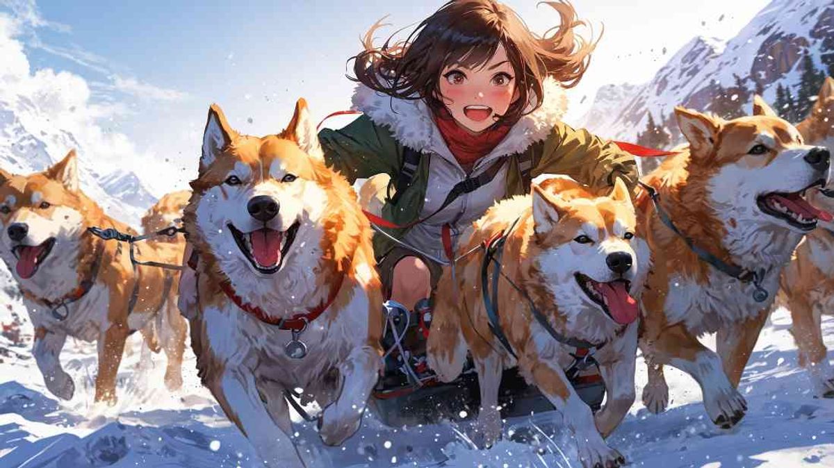 [Wallpaper] Fun Winter Sled