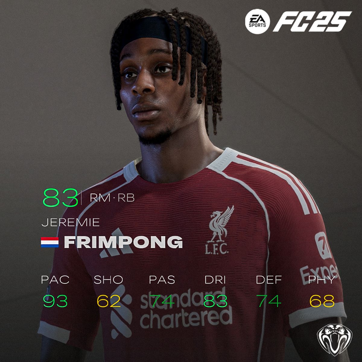Jeremie Frimpong Face For FC25