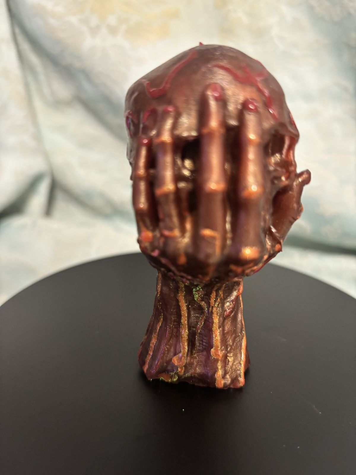 Skull with hand