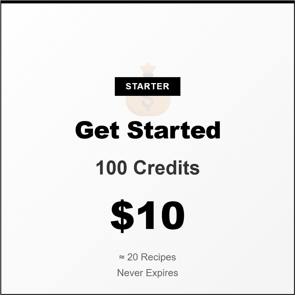 Starter Pack - 100 Credits