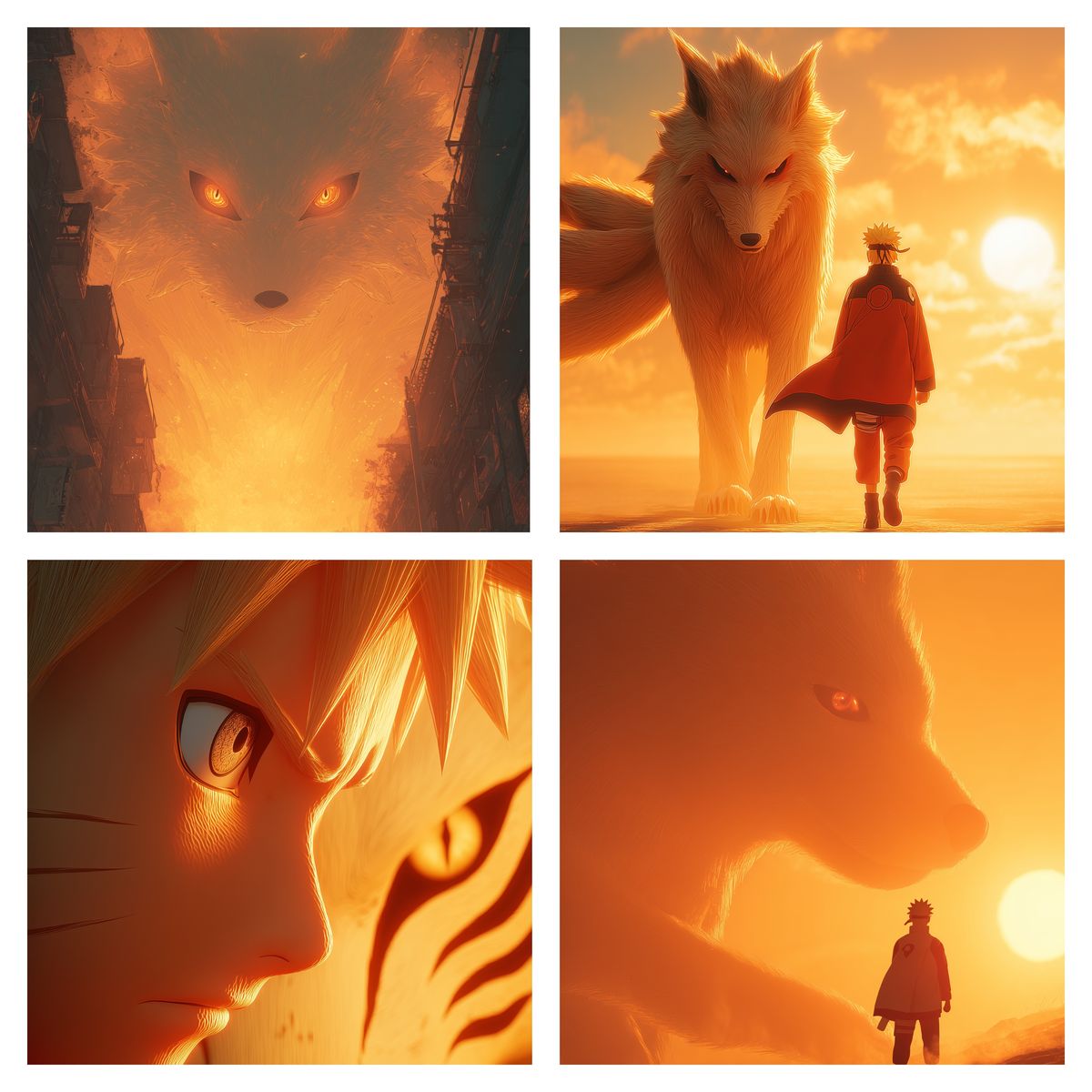 Naruto and kurama
