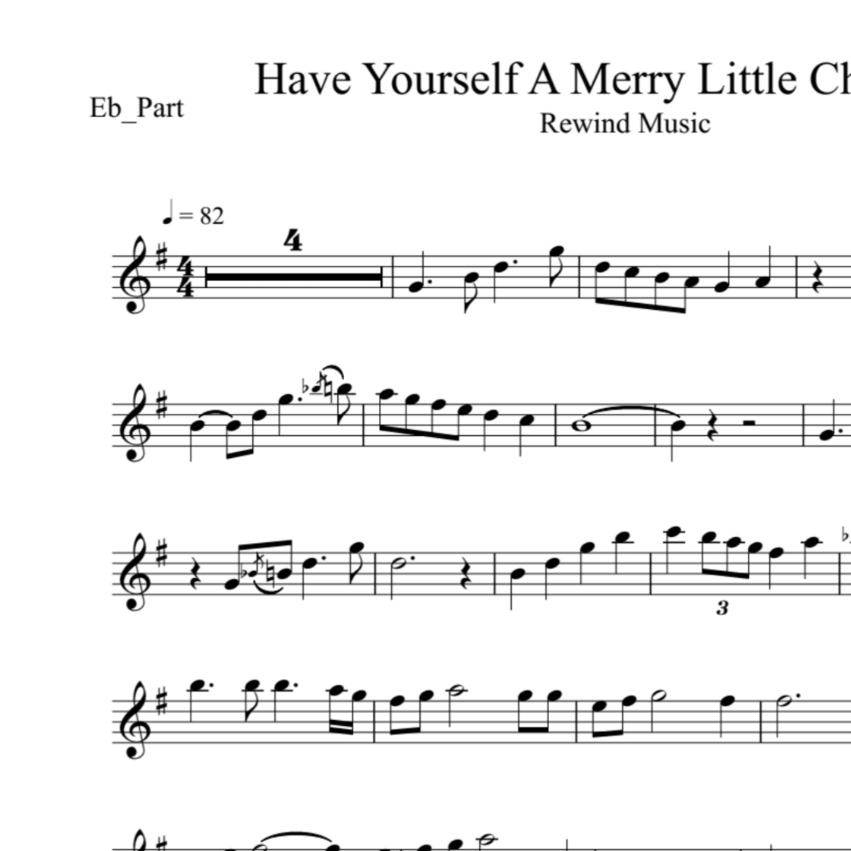 BT0313 Have Yourself A Merry Little Christmas Lower Key Backing Track/Sheet Music