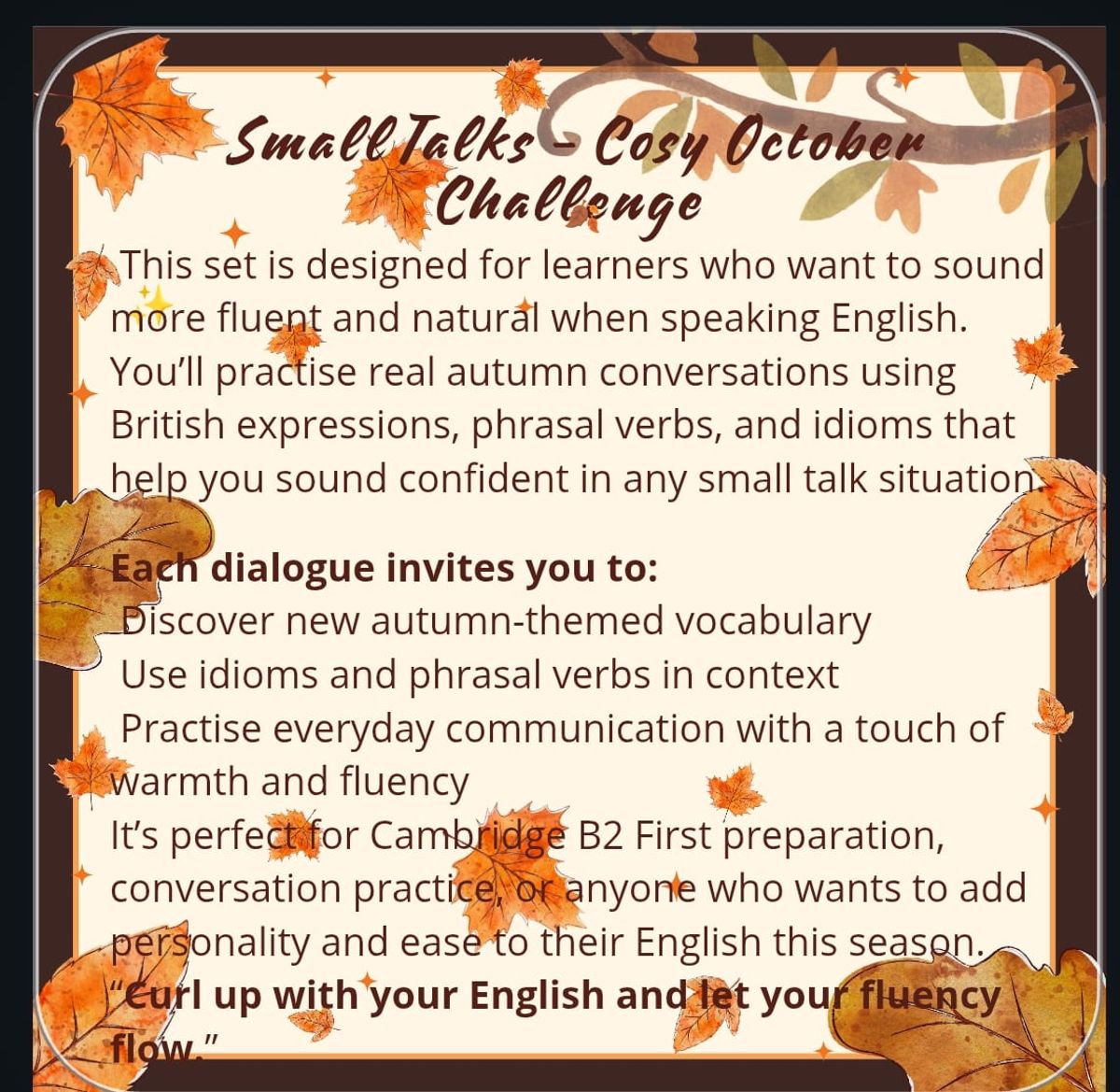 Small Talks Level B2