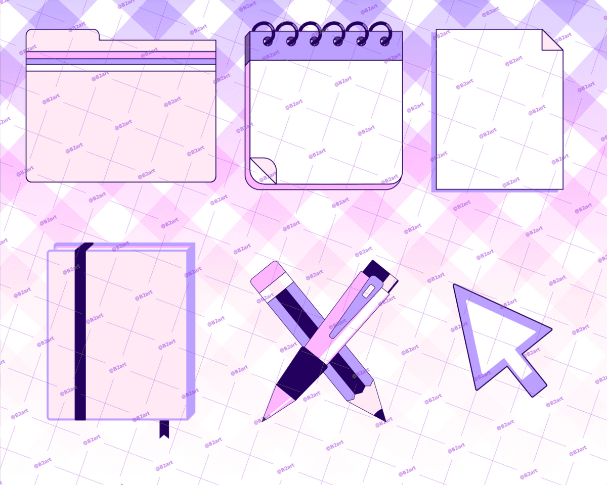 Desk set clipart