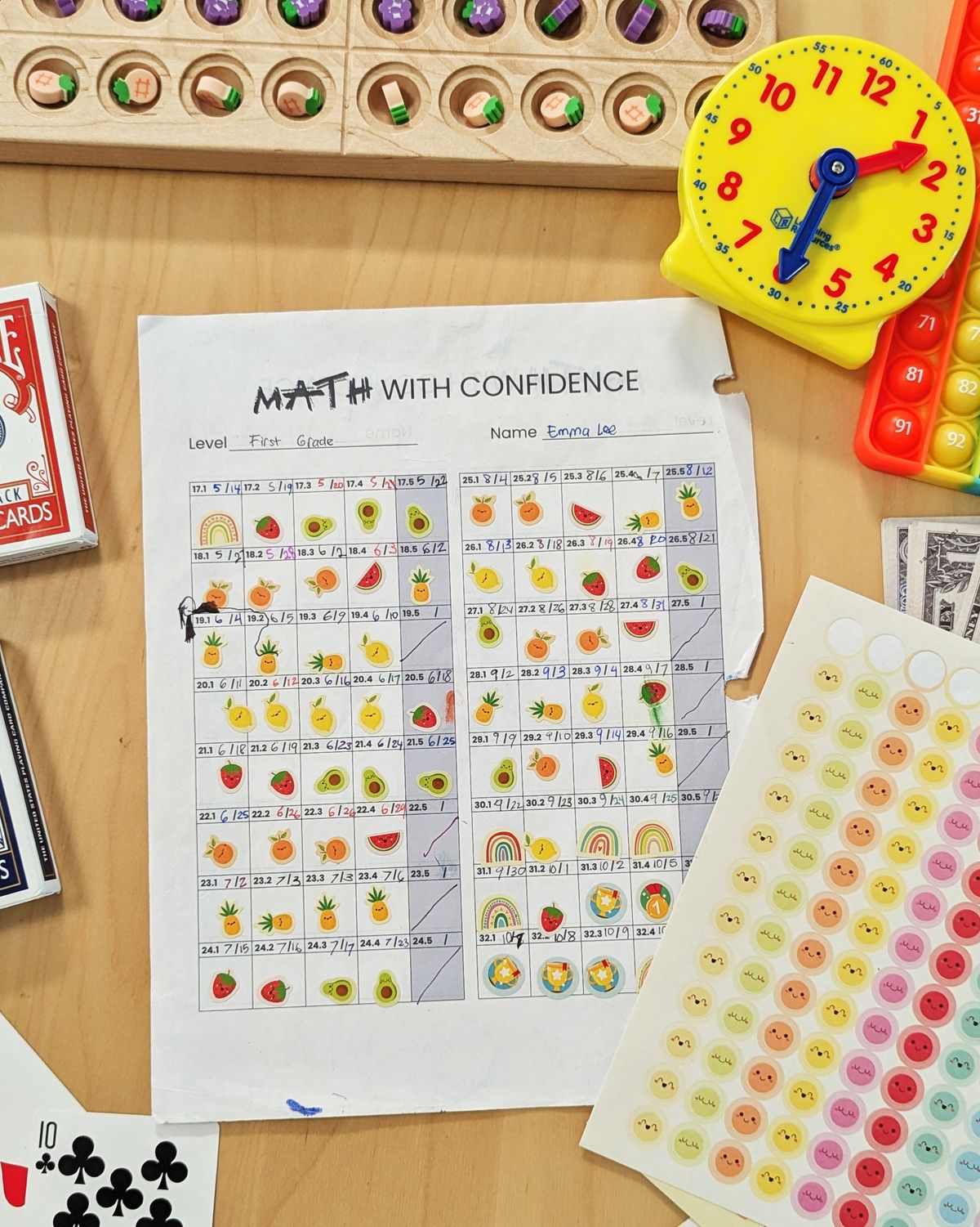 Math With Confidence K-2 Sticker Progress Chart