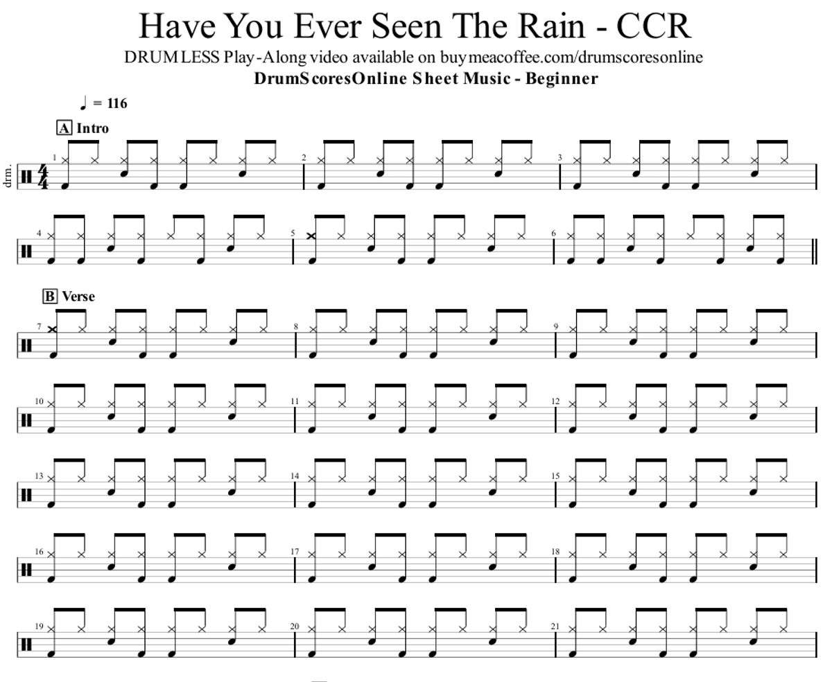 Have You Ever Seen The Rain - Creedence Clearwater Revival | Sheet Music PDF and GP Files