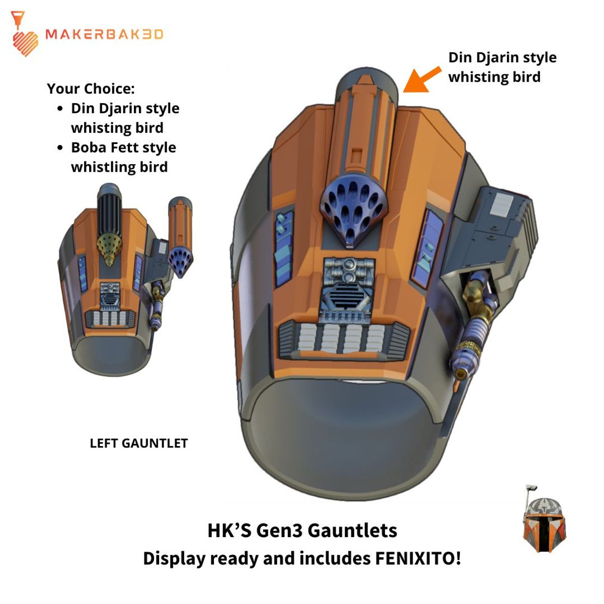 Gen3 Mandalorian Gauntlets | 3D Printable STL File