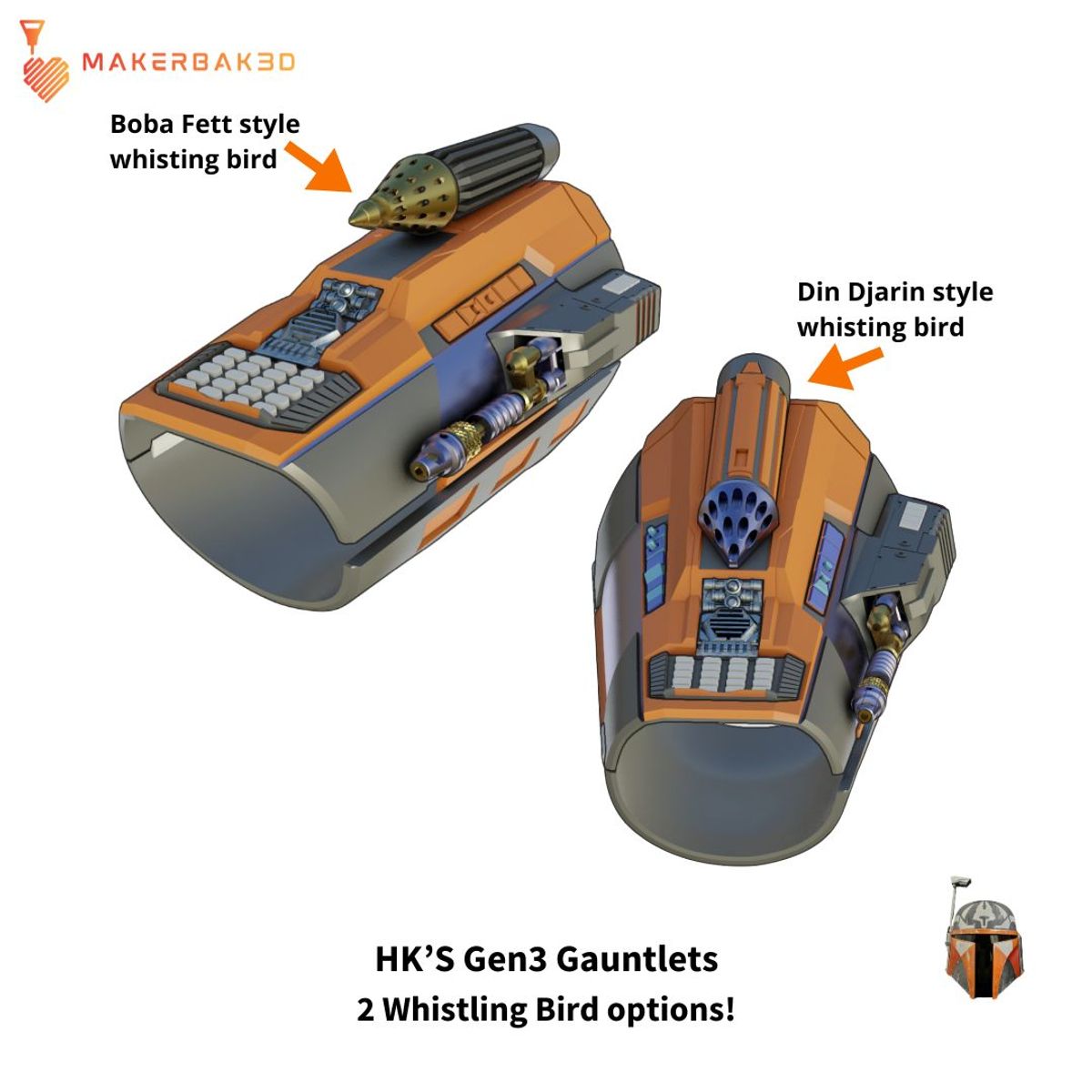 Gen3 Mandalorian Gauntlets | 3D Printable STL File