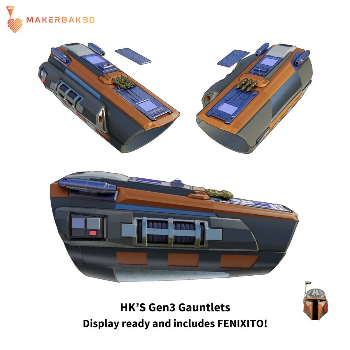 Gen3 Mandalorian Gauntlets | 3D Printable STL File