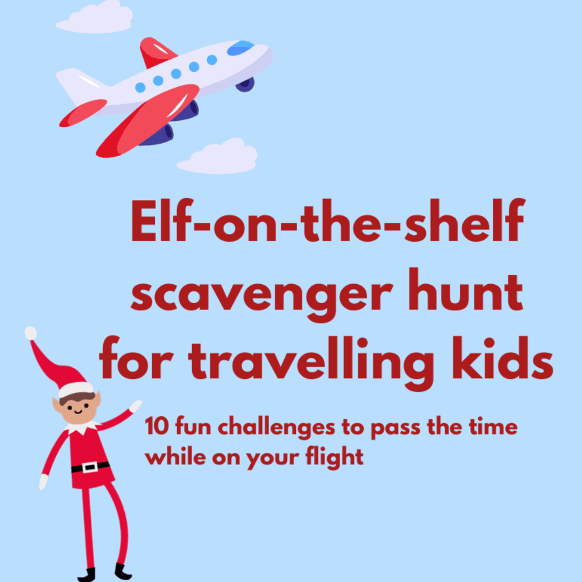 Elf-on-the-shelf scavenger hunt for travelling kids
