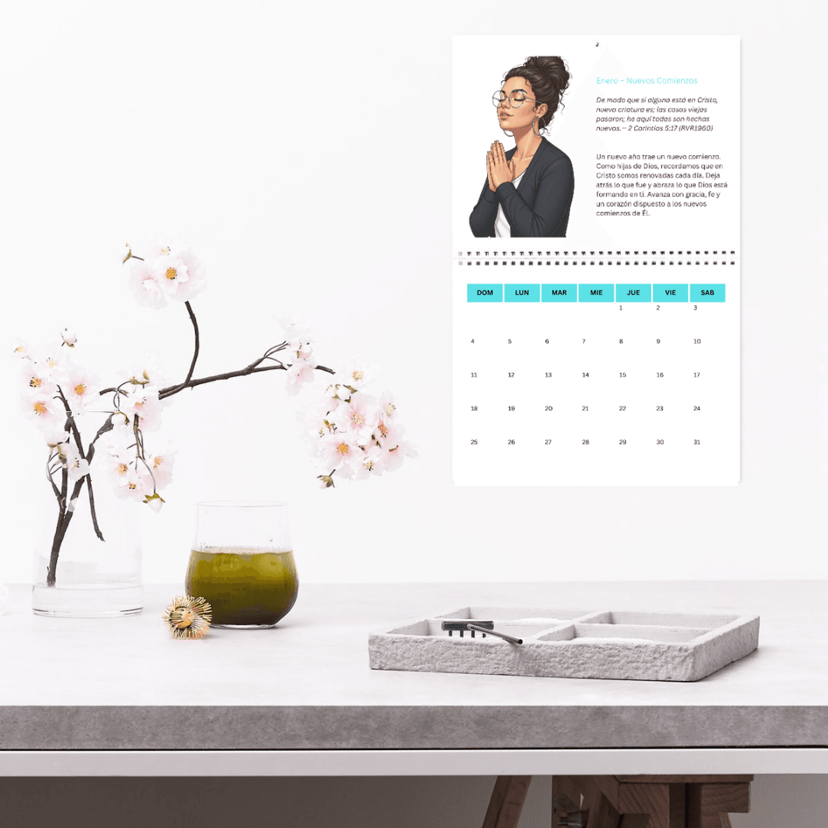 Spanish Devotional Calendar Canva Templates