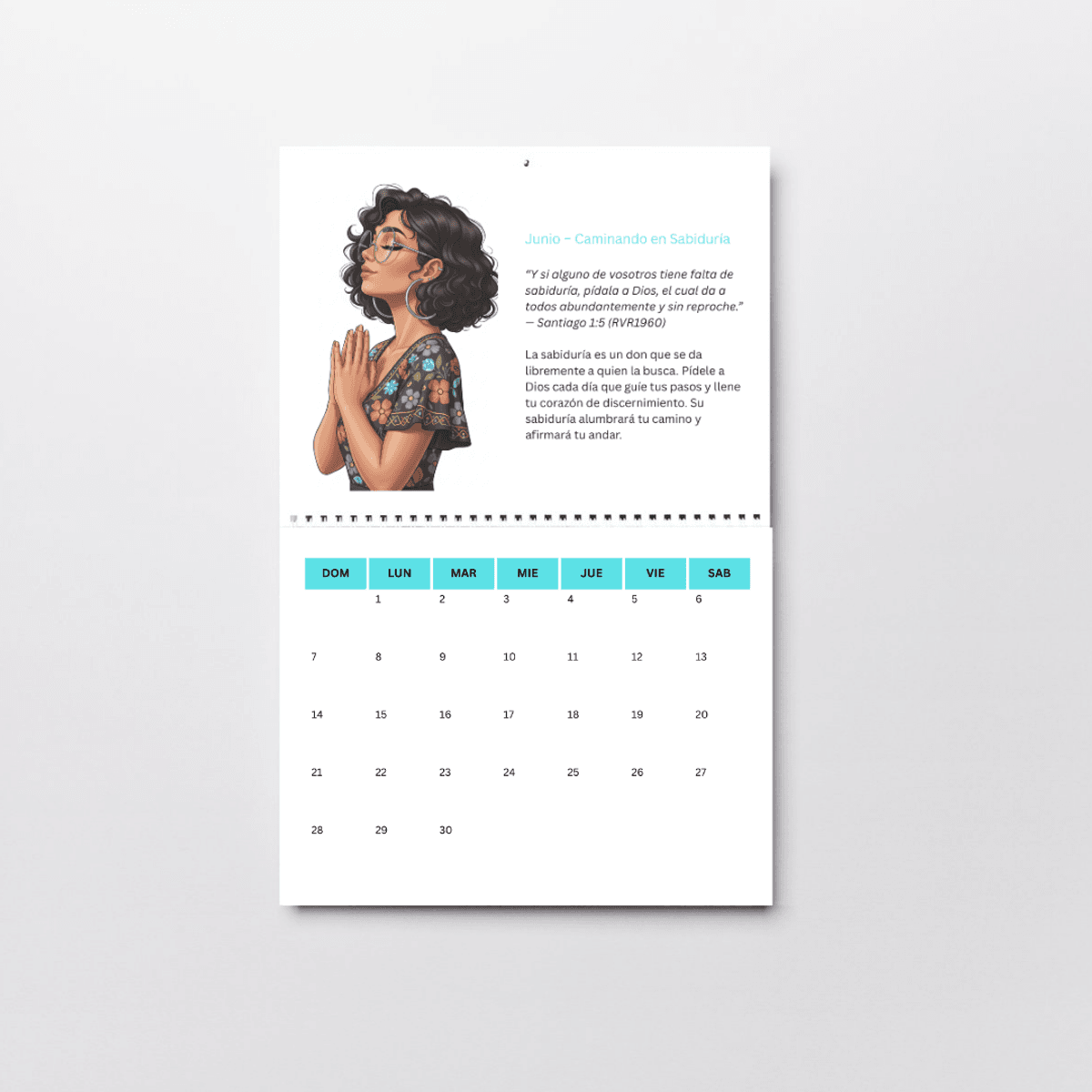 Spanish Devotional Calendar Canva Templates