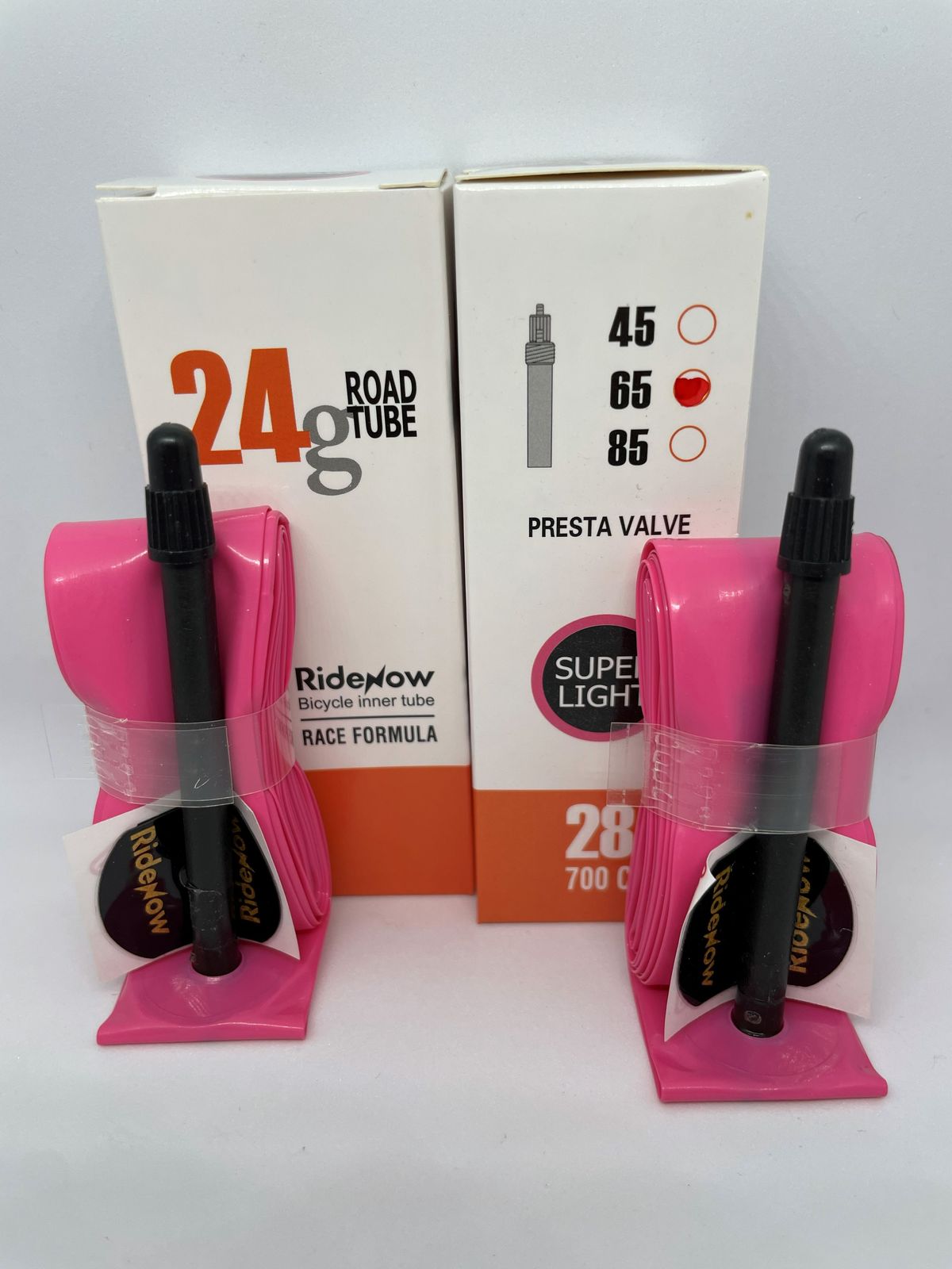 TPU Tube. 24g. 65mm valve. 2PCS.